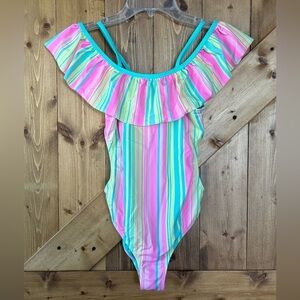 Girls Wonder Nation One Piece Swimsuit | Size Large (10-12)